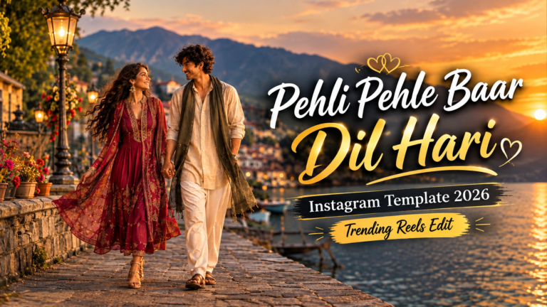Pehli Pehle Baar Instagram Template 2026 | Trending Reels Edit